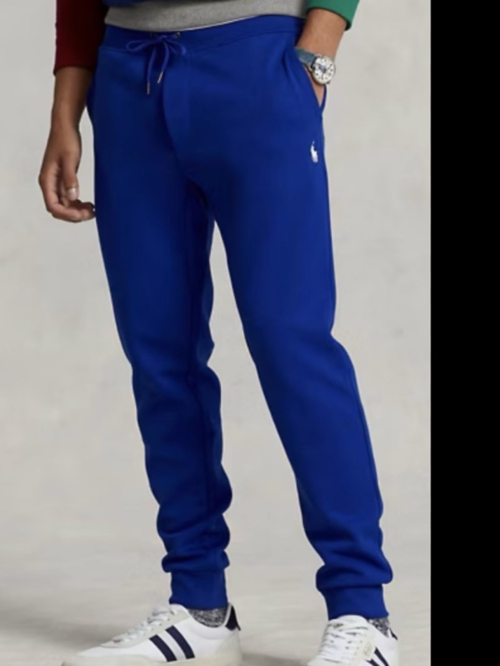 Polo Ralph Lauren Royal Blue Double Knit Joggers Sweatpants XL NWT